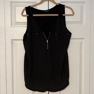Black small zip tank